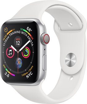 apple series 4 watch silver