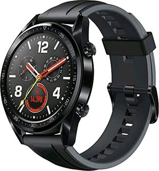 huawei watch gt graphite black silicone strap