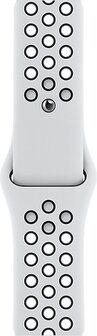 Apple Watch SE Nike 44mm (GPS Only) Aluminium Case Silver Sport Band Pure Platinum Preto - 3