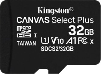 Kingston Canvas Select Class 10 UHS-I 100mb-s (SDCS2-32GB) Black - 1