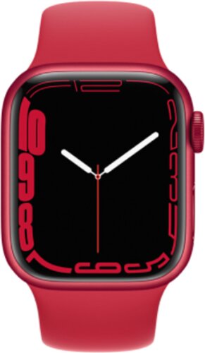 Apple Watch Series 7 45mm (GPS) Aluminium Red Case Sport Band