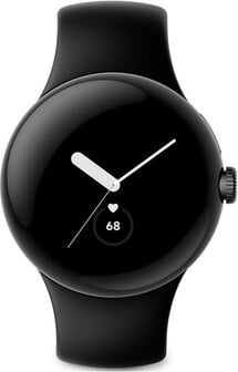 Google Pixel Watch 41mm WiFi Matte Black Case with Sport Band