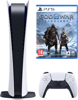 Sony PlayStation 5 Digital Edition With God of War Ragnarok included Branco