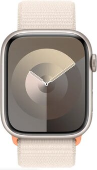 Apple Watch Series 9 45mm (GPS) Aluminium Case Starlight Gold with Sport Loop Starlight Or - 1