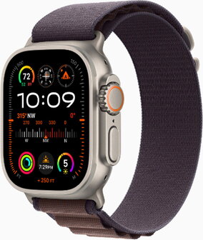 Apple Watch Ultra 2 Titanium Natural Case with Alpine Loop Indingo Morado - 2