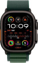 Apple Watch Ultra 2 Titanium Black Case with Alpine Loop Dark Зелен
