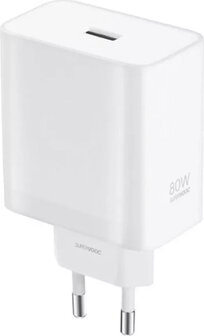 Oppo 80W USB-A SuperVooc Adapter Blanc - 1