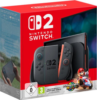 Nintendo Switch 2 Console with Mario Kart World Zwart - 1