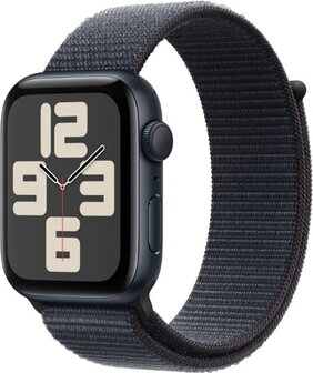 Apple Watch SE (2024) 40mm (GPS Only) Aluminium Case Midnight Black Loop Band Черен - 2