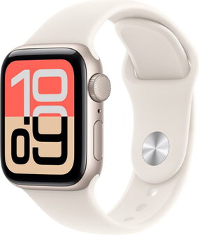 Apple Watch SE 3 40mm (GPS Only) Alluminium Case Starlight Gold with Sport Band Starlight Zlatá  - 2
