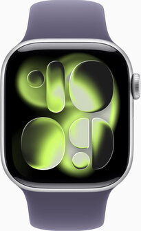 Apple Watch Series 11 46mm (GPS Only) Alluminium Case Silver with Sport Band Fog Violets - 1