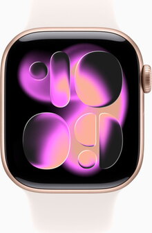 Apple Watch Series 11 42mm (GPS Only) Alluminium Case Rose Gold with Sport Band Light Blush Rozā - 1