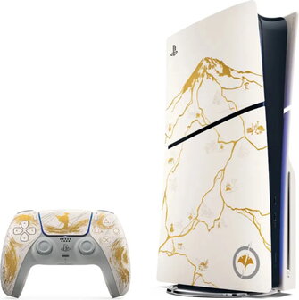 Sony Playstation 5 Slim Disc Version (Ghost of Yotei Bundle ) Bílá Zlatá - 1