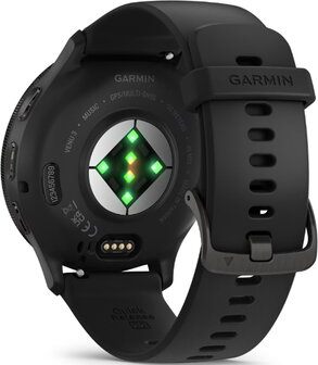 Garmin Venu 3 Black Case with Band Melns - 2