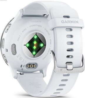Garmin Venu 3 Silver Case with Band Blanc - 2