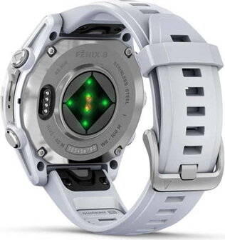 Garmin Fenix 8 AMOLED 43mm White case with Silicone Band White - 2