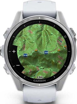 Garmin Fenix 8 AMOLED 43mm White case with Silicone Band White - 1