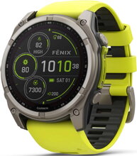 Garmin Fenix 8 Solar 51mm Grey Titanium Case with Silicone Band Rumena
