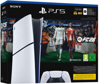 Sony PlayStation 5 Slim Digital Edition (EA Sports FC 26 Bundle) Alb - 1