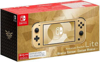 Nintendo Switch Lite Hyrule Edition + NSO subscription for 12 months Gold - 1