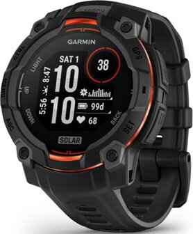 Garmin Instinct 3 Solar 45mm Black Case with Sport Band Sort  - 1