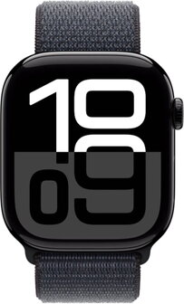 Apple Watch Series 10 42mm (GPS + Cellular) Aluminium Case Jet Black with Sport Loop Nero - 1