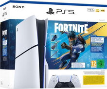 Sony PlayStation 5 Slim Disc Edition with included Fortnite: Flowering Chaos Bílá