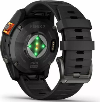 Garmin Fenix 7X Pro Solar Slate Grey Case with Graphite Band Noir - 2