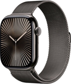 Apple Watch Series 10 46mm (GPS + Cellular) Titanium Slate Grey Case with Slate Milanese Loop Sivi - 2
