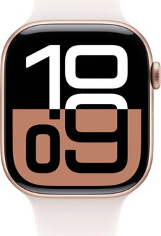 Apple Watch Series 10 46mm (GPS + Cellular) Aluminium Case Rose Gold with Sport Band Light Blush bež - 1