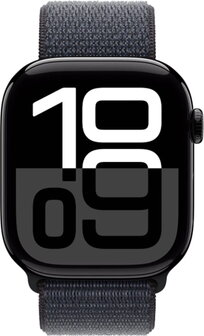 Apple Watch Series 10 46mm (GPS + Cellular) Aluminium Case Jet Black with Sport Loop Črna - 1