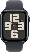 Apple Watch SE (2024) 40mm (GPS + Cellular) Aluminium Case Midnight Black Sport Band Czarny