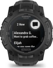 Garmin Instinct 3 Solar Tactical Edition 50mm Black Case with Sport Band Czarny