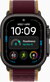 Apple Watch Ultra 4 Titanium Black Case with Trial Loop Burgundy Rdeča