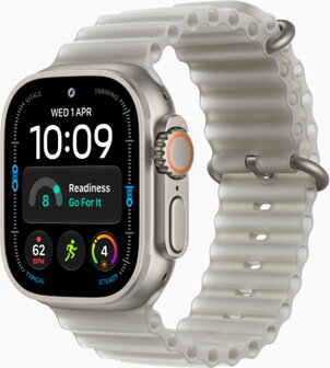 Apple Watch Ultra 4 Titanium Natural Case with Ocean Band Siva - 2