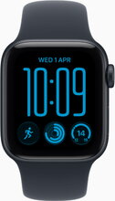 Apple Watch SE 3 40mm (GPS Only) Alluminium Case Midnight Black with Sport Band Navy Μπλε