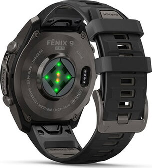 Garmin Fenix 9 Pro inReach 47mm Carbon Gray DCL Titanium Case with Band Graphite Zwart - 2