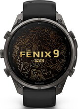 Garmin Fenix 9 Pro inReach 47mm Carbon Gray DCL Titanium Case with Band Graphite Zwart