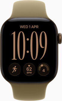 Apple Watch Series 12 42mm (GPS Only) Alluminium Case Dark Bronze with Sport Band Olive Green - 1