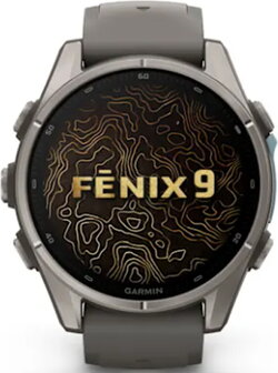Garmin Fenix 9 AMOLED 43mm Titanium Grey Case with Band Slate Grey - 1