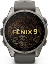 Garmin Fenix 9 AMOLED 43mm Titanium Grey Case with Band Slate Grey