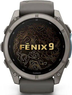 Garmin Fenix 9 AMOLED 51mm Titanium Grey Case with Band Slate Grey - 1