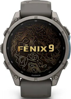 Garmin Fenix 9 AMOLED 47mm Titanium Grey Case with Band Slate Grey - 1
