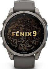 Garmin Fenix 9 AMOLED 47mm Titanium Grey Case with Band Slate Grey