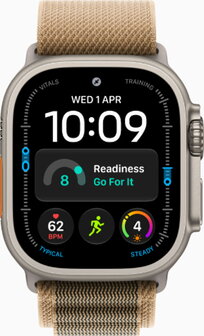 Apple Watch Ultra 4 Titanium Natural Case with Alpnie Loop Desert Bege - 1