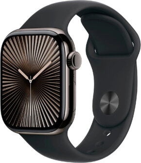 Apple Watch Series 10 42mm (GPS + Cellular) Titanium Slate Grey Case with Sport Band Nero - 2