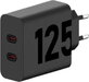 Motorola TurboPower USB-C Duo-Charger 125W Sort