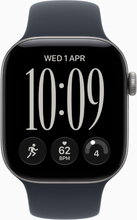 Apple Watch Series 12 42mm (GPS Only) Alluminium Case Space Grey with Sport Band Navy Син